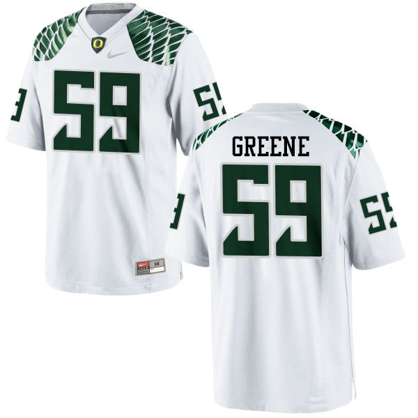 Men #59 Riley Greene Oregon Ducks College Football Jerseys-White - Click Image to Close